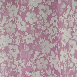 Dan River Curtain Set Tropical Floral Lavender Lilac White 2@85x17" 4@40x65"  - Picture 1 of 11