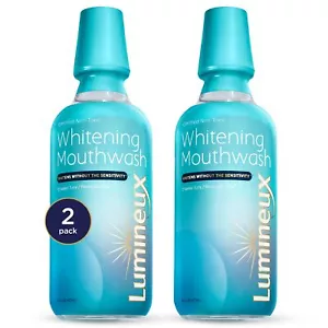 Teeth Whitening Mouthwash, 16 Oz. 2 Pack - Peroxide Free - Enamel Safe - Picture 1 of 8