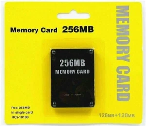 Datos de tarjeta de memoria megabytes de 256 MB para consola de juegos delgada Sony PlayStation 2 PS2 - Imagen 1 de 2