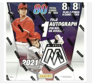 Panini Mosaic 2021 80 tarjetas mega caja sellado de fábrica 1 automático por caja - Imagen 1 de 2