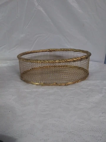 Gold Wire Basket Cover