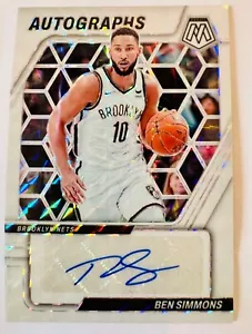 Ben Simmons 2023-24 Panini Mosaic White Prizm Autograph Auto /25 - Picture 1 of 1