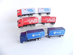 1:87 / 3 CAMIONS REMORQUES PERSONNALISES CORDIER / GEODIS / DENTRESSANGLE - Picture 1 of 5