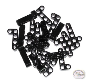 LEGO Technic - 20 vigas en forma de 'L' - 2x4 - brazos de elevación - negro - nuevo - 32140 - Imagen 1 de 4