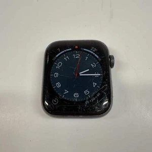 Unlocked Apple Watch Series 5 44MM Graphite Aluminum MWW12LL/A Heavy Scratches - Photo 1 sur 4