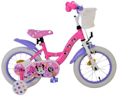 14 Zoll Kinderfahrrad Mädchenfahrrad Fahrrad Minnie Mouse Rad Bike Rücktritt - Bild 1 von 4