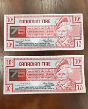 CANADIAN TIRE MONEY 1996 75th ANNIVERSARY SPECIAL EDITION 0.10 Cent - 2 TO SELL