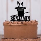 Magician Cake Topper, Magic Act, Birthday, Personalized Cake Topper - LT1291