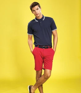 Asquith & Fox Mens Classic Fit Trendy Summer Short Sleeve Tipped Polo T Shirt - Picture 1 of 14