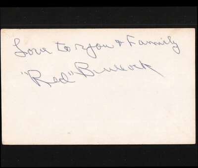 "RED" BULLOCK AUTHENTIC AUTOGRAPHED 3 X 5 CARD - MLB BASEBALL - Image 1 of 4