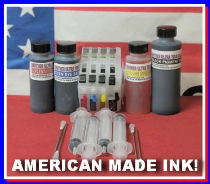 Compatible Ink Refill Kit For Brother Printers That use the LC20E Cartridges Kit - Image 1 of 1