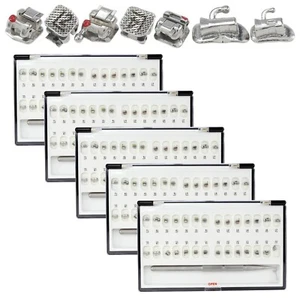 5 Sets Dental DAMON Q Self Ligating Brackets Orthodontic Braces Metal MBT 022 3 - Picture 1 of 15