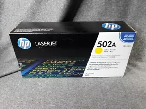 Genuine HP 502A Yellow Toner Cartridge Q6472A Brand New Sealed  - Picture 1 of 5