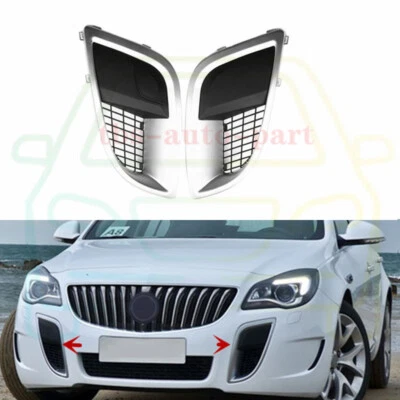 LH&RH Side Front Bumper Fog Light Cover For Buick Regal GS 2012-2017  - Imagem 1 de 4