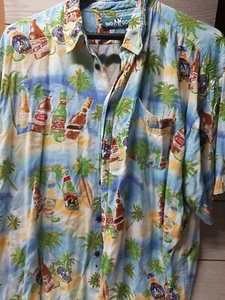 Vtg Big Dog Beer Art Bootleg Parody Hawaiian Short XL - Picture 1 of 9