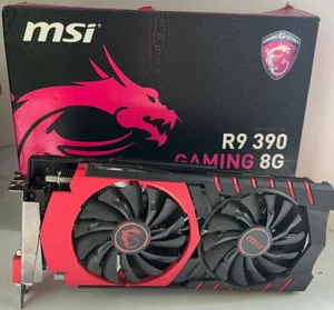 SCHEDA VIDEO MSI R9 390 GAMING 8GB ATI RADEON - ROTTA - NON FUNZIONANTE - Afbeelding 1 van 6