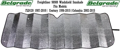 Солнцезащитный козырек на лобовое стекло Freightliner 98989 для FLD120 1987-2010 Century 1996-2015 - Изображение 1 из 3