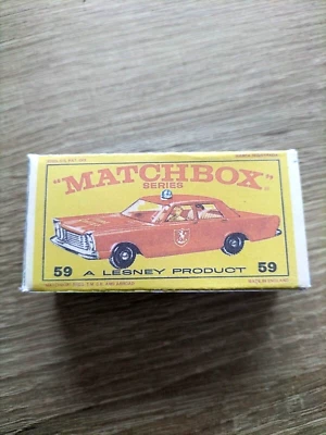 Matchbox Regular Wheels No59 Fire Chief car  - Replica / Copy Box only - Image 1 of 3