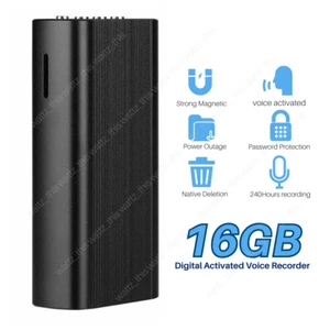 240 Stunden Spy Hidden Mini MP3 Digital Sprachaktivierter Recorder Audioaufnahme 16 GB - Bild 1 von 12