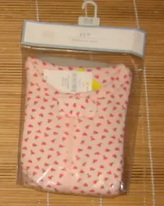 Pijama Baby Gap de una pieza patas para dormir pijama corazón cereza rosa 12-18 meses - Imagen 1 de 2