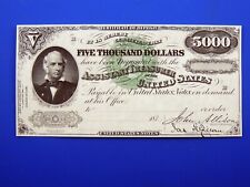 Reproduction USA 1934 $5000 Bill Federal Reserve Note Dallas Madison See  Below