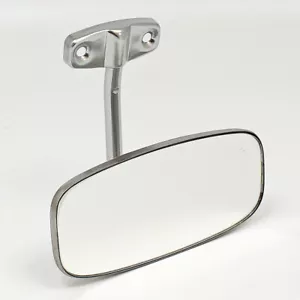 Classic Car Rear View Mirror - Polished stainless, Swan Neck - Picture 1 of 2
