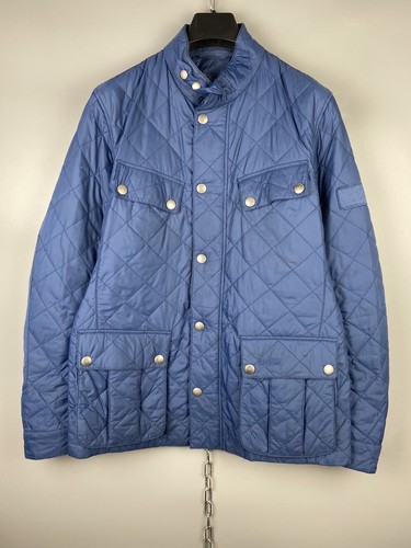 ALEXANDER MCQUEEN Giacca trapunta Barbour International McQueen da uomo con cerniera Ariel taglia L