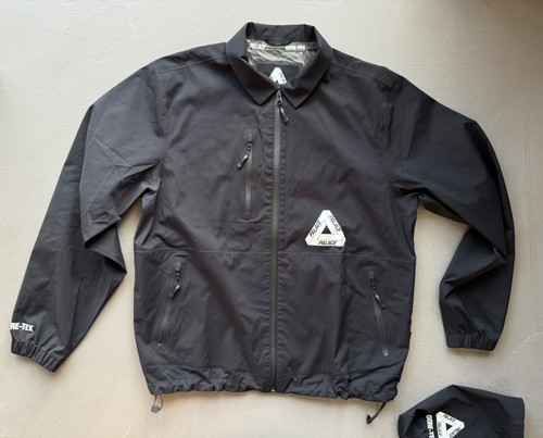 Giacca Coach Palace Gore Tex Paclite Logo Imballabile Antipioggia Nero Taglia M