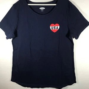 Old Navy Everywear Women's Shirt Small Blue Short Sleeve Tee - Picture 1 of 8