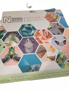 Paper Pad Natural History Nature's Geometry 50 Double Sided Sheets 12" x 12" - Picture 1 of 10