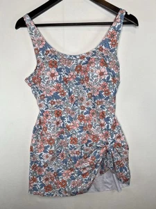 Eomenie Womens Size XL One Piece Tummy Control Swimdress Side Tie Swim Suit - Picture 1 of 7