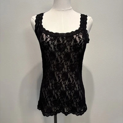 Hanky Panky Signature Lace Unlined Camisole (1390L) Black EUC Medium M Women  - Image 1 of 4