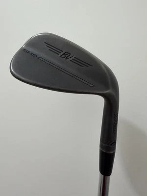 Titleist SM9 Vokey Jet Black 46 Degree 10 F Grind Bounce Pitching Wedge 32” - Image 1 of 4