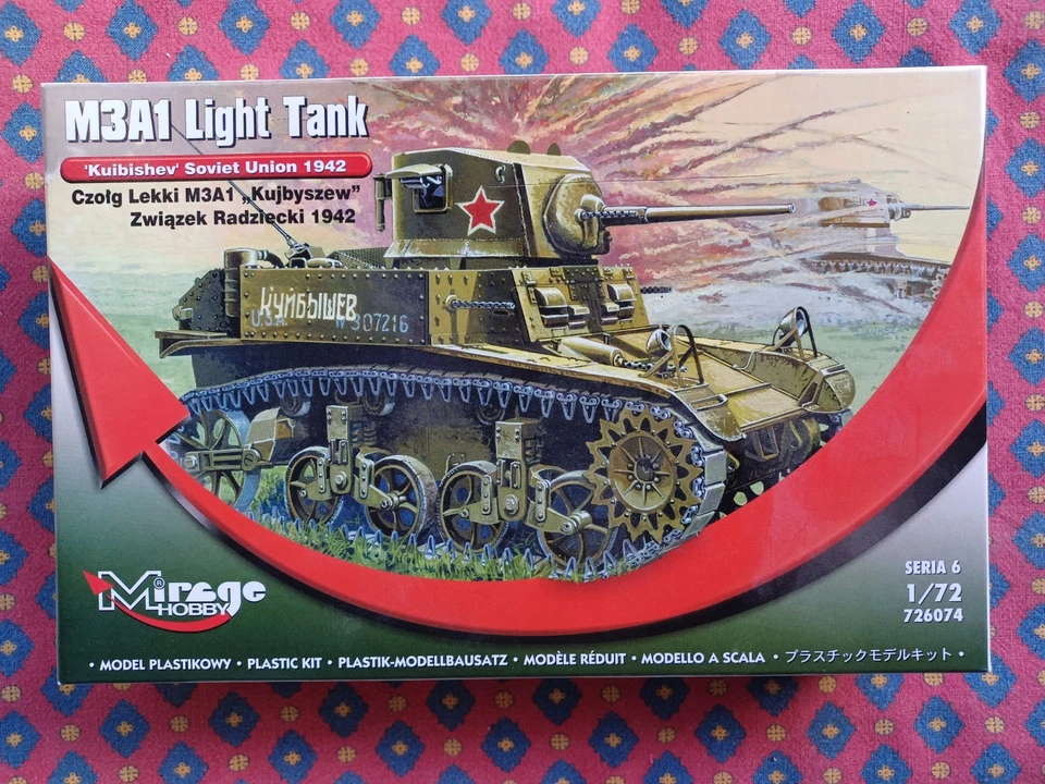 MIRAGE 726074  - Tank, Light M3A1 1942 "Kuybishev" - plastic kit 1/72 - Immagine 1 di 1