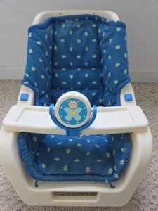 Vintage Baby Schaukelsitz Fisher Price Reborn Baby Puppe Sammlerstück RAR  - Bild 1 von 12