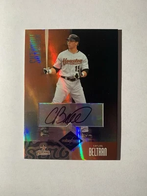 Leaf Limited 2004 - Moniker 242 Carlos Beltrán Auto/50 Astros Foto 1 de 2