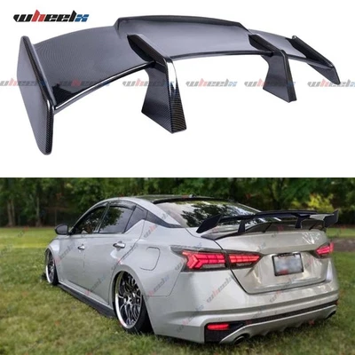 For Nissan Maxima Altima 58" PRO Style Trunk Spoiler Racing Wing Carbon Fiber - Imagem 1 de 4