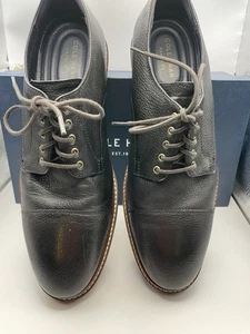 Cole Haan Herren Grand OS Schwarz Kieselleder Oxford Elegant Schuhe Größe 10,5 - Bild 1 von 10
