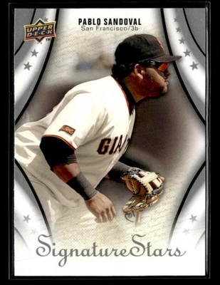 Tarjeta 2009 Upper Deck Signature Stars #83 Pablo Sandoval Gigantes de San Francisco Foto 1 de 2