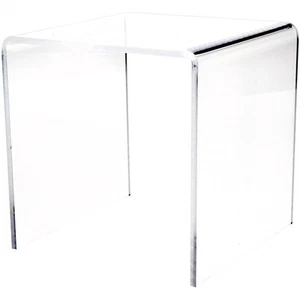 Plymor Clear Acrylic Square Display Riser, 6" H x 6" W x 6" D (3/16" thick) - Picture 1 of 1