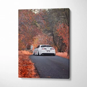 Toyota Supra MK4 High Resolution Museum Quality Vertical Car Canvas Print #007 - Picture 1 of 14