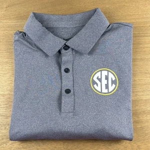 Nike x SEC Mens Small S Team Issue Heathered Dri-Fit Performance Polo Golf Shirt - Picture 1 of 10