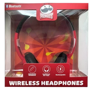 Pringles Wireless Bluetooth Headphones in Red - Picture 1 of 4