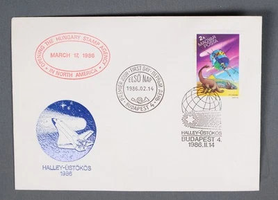 MayfairStamps Hungary FDC 1986 Halley's Comet First Day Cover aau_85475 - Image 1 of 2