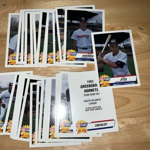 Derek Jeter 1993 Greensboro Hornets Team Set By Pro-Card / Fleer Mint - Picture 1 of 5