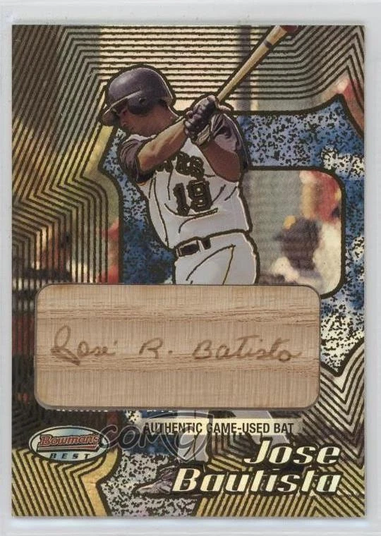 2002 Bowman's Best Bat Gold Jose Bautista #129 Rookie RC - Image 1 of 2