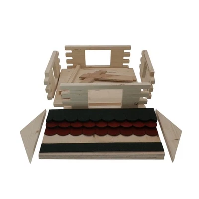 MANUFAKTUR MARTINSHOF Vogelhaus - Bausatz, Vogelvilla, Futterhäuser, Vogelhäuschen, Vogel, Dach