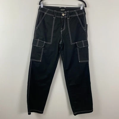 True Religion Military SN Cargo Pant Black Size 27 Wide Leg Cargo Pockets - Image 1 of 4