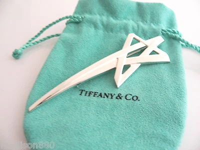 Tiffany & Co Star Brooch Pin Silver Picasso Shooting Star Jewelry Pouch Gift 925 - Image 1 of 4