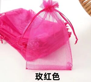 HOT 50pcs Sheer Organza Wedding Party Favor Gift Candy Bags 7x9cm